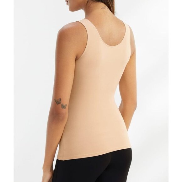 SPANX XS Hollywood Socialite Shape Smooth Sculpt Tank Natural Glam NEW - Picture 2 of 3
